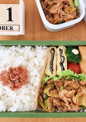 豚コマの回鍋肉弁当 21/10.21-レシピのメイン写真
