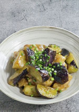 鶏もも肉となすの甘酢あんがらめ-レシピのメイン写真