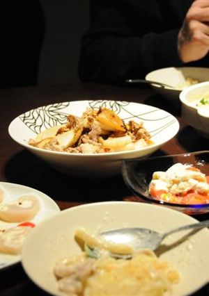 千枚漬けとお刺身ホタテのサラダ-レシピのメイン写真