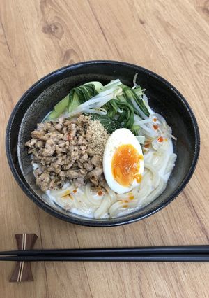 豆乳で☆担々うどん-レシピのメイン写真