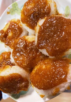 ごはんリメイク☆五平餅風-レシピのメイン写真