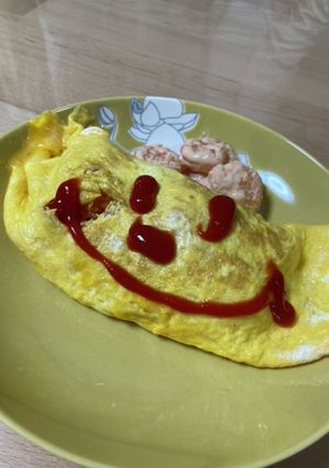 ハムのオムライス-レシピのメイン写真