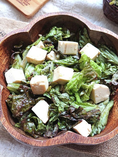 レタスと豆腐の甘酢サラダ-レシピのメイン写真