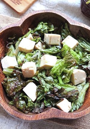 レタスと豆腐の甘酢サラダ-レシピのメイン写真