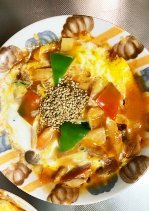 根菜チクワトマトクリーム味オムレツ風-レシピのメイン写真