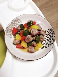 柔らか☆豚こま団子の甘酢炒め-レシピのメイン写真