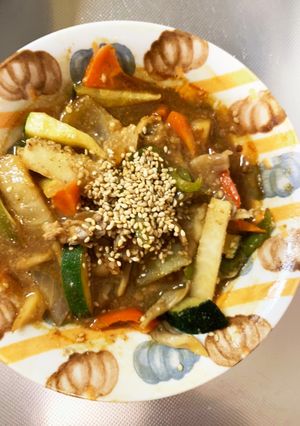 スタミナダレ炒め味豚こま大根青椒肉絲風-レシピのメイン写真