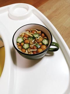 レンコン入り☆オクラとなめこの味噌汁-レシピのメイン写真