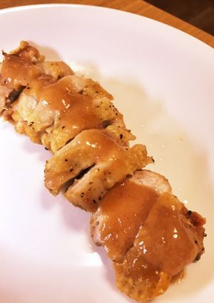 鶏もものパリパリ素揚げ梅酢ソース掛け-レシピのメイン写真
