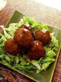 黒酢餡の肉団子。(o^^o)♪-レシピのメイン写真