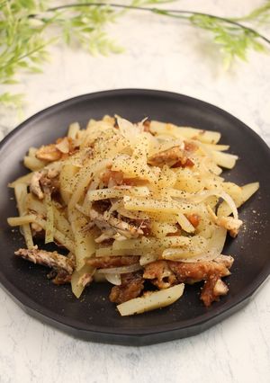 レンジで簡単！手羽先ポテト-レシピのメイン写真