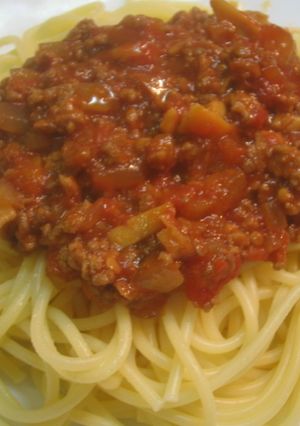 煮込むだけ簡単♪スパゲティミートソース-レシピのメイン写真