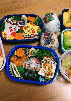 遠足弁当 スマブラ ラプンツェル 鬼滅-レシピのメイン写真