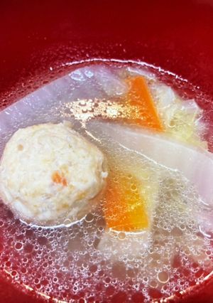 鶏つくねスープ-レシピのメイン写真