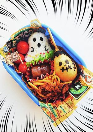簡単 ハロウィンキャラ弁！-レシピのメイン写真