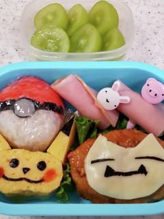 ピカチュウ卵焼き カビゴンハンバーグ-レシピのメイン写真