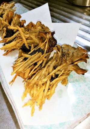 ✿舞茸の牛蒡蓑揚げ✿-レシピのメイン写真