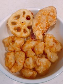 レンジで簡単、濃厚丼つゆで、天丼!-レシピのメイン写真