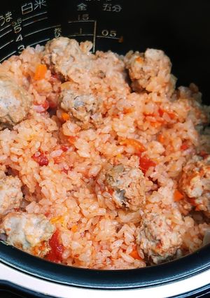 トマトライスとミートボール-レシピのメイン写真