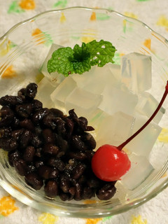 ゆで小豆寒天-レシピのメイン写真