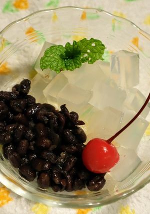 ゆで小豆寒天-レシピのメイン写真