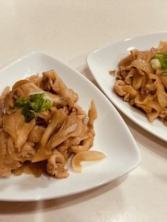 舞茸と豚肉のすきマヨ炒め-レシピのメイン写真