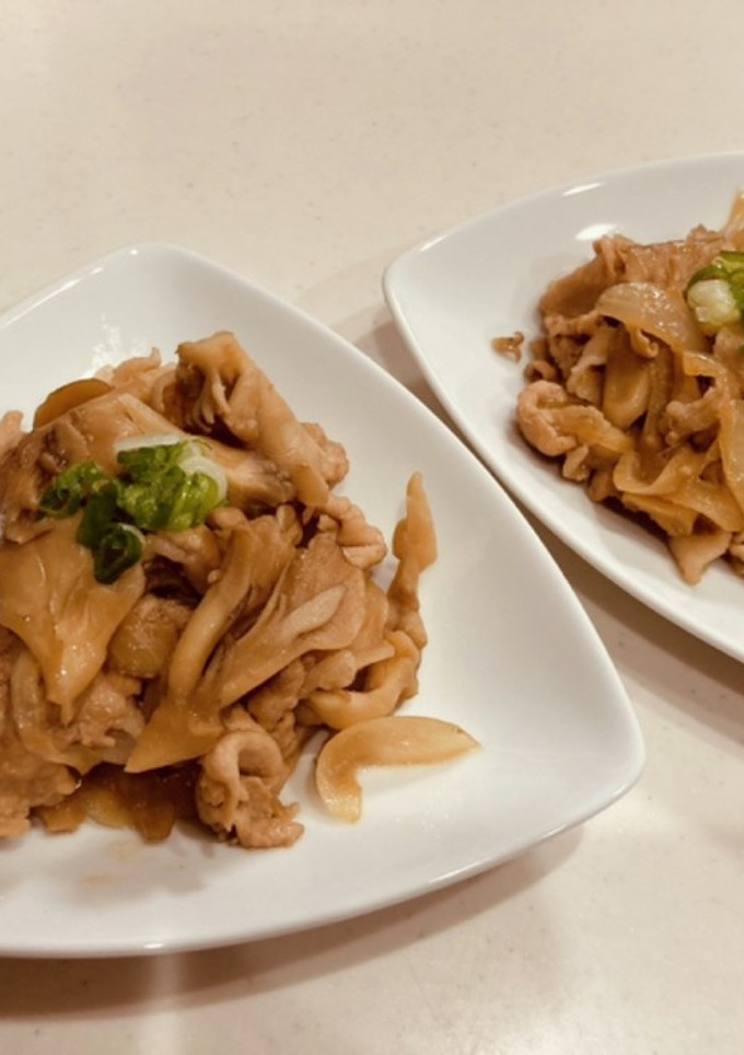 舞茸と豚肉のすきマヨ炒め-レシピのメイン写真