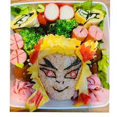 รูปของ 鬼滅の刃キャラ弁 煉獄杏寿郎