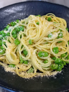 【包丁不使用】グリーンピースのパスタ-レシピのメイン写真