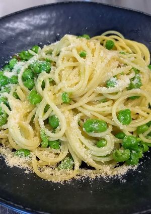 【包丁不使用】グリーンピースのパスタ-レシピのメイン写真