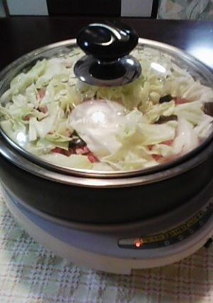 蒸し料理☆キャベツと豚肉とこんぶ-レシピのメイン写真