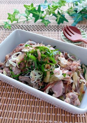 薬味たっぷり★砂肝のポン酢和え-レシピのメイン写真