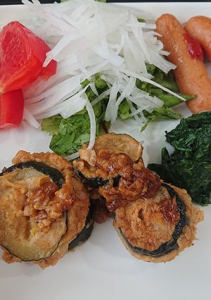 ☆ズッキーニのはさみ焼き♪お弁当☆ランチ-レシピのメイン写真