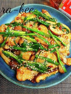 【節約レシピ】揚げ鶏とニラの中華炒め-レシピのメイン写真