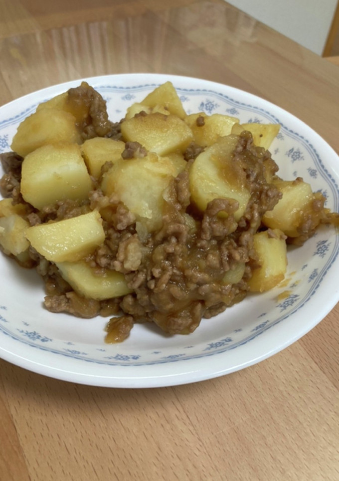 じゃがいもとひき肉の和え物-レシピのメイン写真