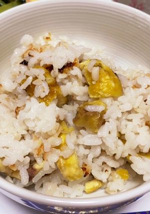 ご飯釜で炊くお米1合分の栗ごはん-レシピのメイン写真