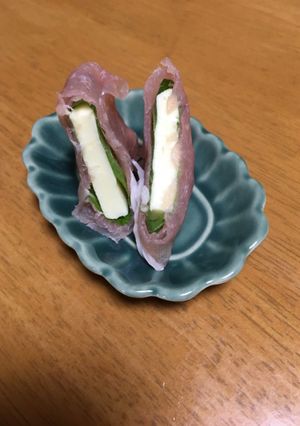 簡単！大葉とチーズの生ハム巻きおつまみ！-レシピのメイン写真