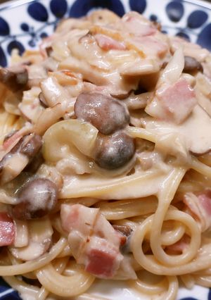 きのことベーコンのクリームパスタ-レシピのメイン写真