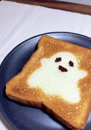 トリックオアトリート！おばけトースト！！-レシピのメイン写真