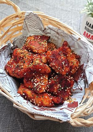 【動画レシピ】揚げないヤンニョムチキン-レシピのメイン写真
