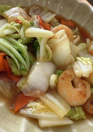 【☆】白菜とシーフードミックスの旨煮-レシピのメイン写真