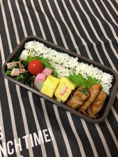 男子高校生弁当10/23野菜の肉巻き弁当-レシピのメイン写真