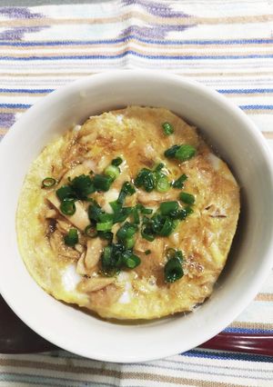 簡単美味しいオートミールのツナ玉丼-レシピのメイン写真