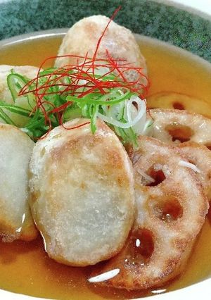 ☆↭里芋と蓮根de揚げ出し↭☆-レシピのメイン写真