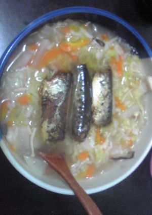 ヘルシー☆野菜雑炊～いわし缶入り～-レシピのメイン写真