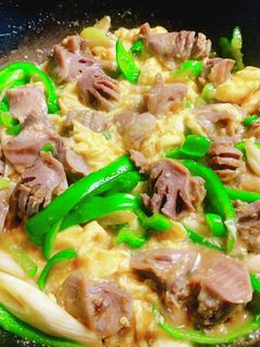 砂肝と玉子のオイスター黒酢炒め-レシピのメイン写真