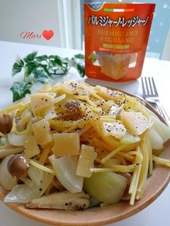 チーズチップス!ワンパンしめじのパスタ-レシピのメイン写真