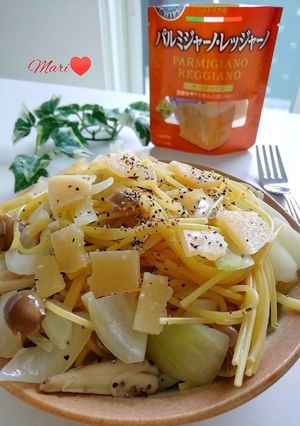 チーズチップス！ワンパンしめじのパスタ-レシピのメイン写真