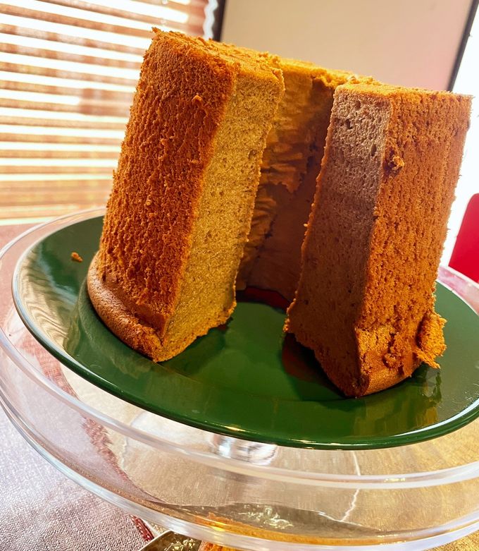 シフォン 珈琲シフォンケーキ☆14cmトール型 by タカジェンヌ 【クックパッド