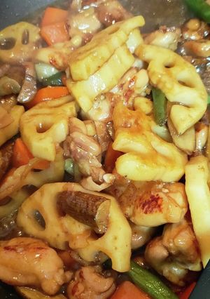 鶏ももと根菜の甘酢煮-レシピのメイン写真